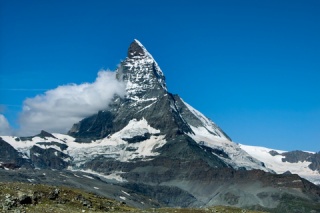 Pointed peak of the Matterhorn